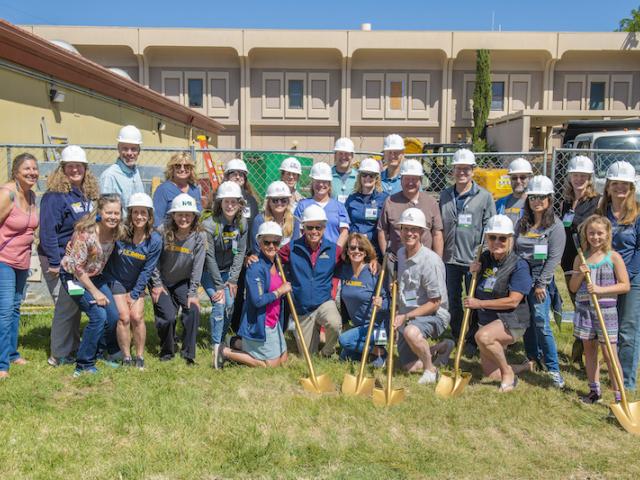 Class of 1992 breaks ground at the future site of the Nuclear Medicine Hot Lab