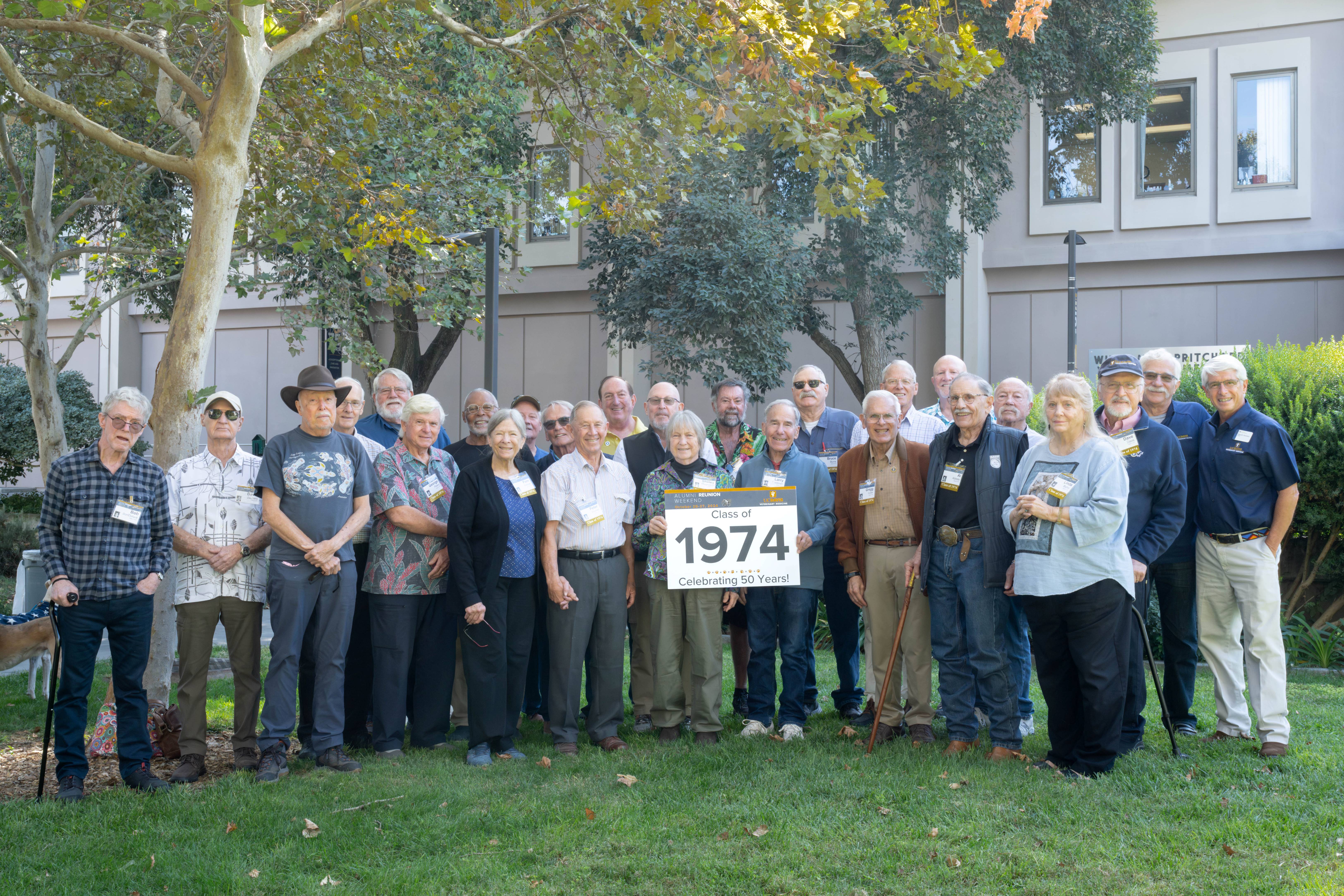 Alumni Class of 1974 group photo