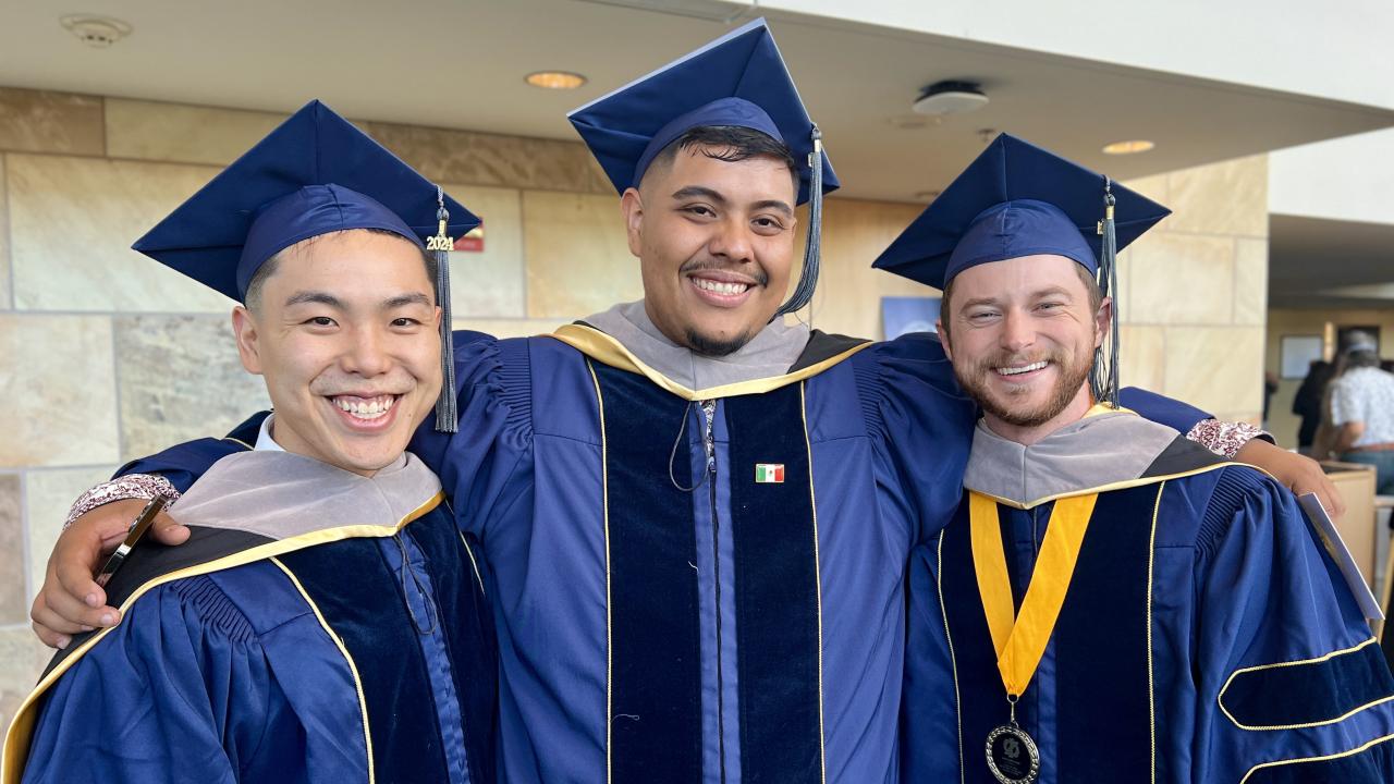 three DVM grads