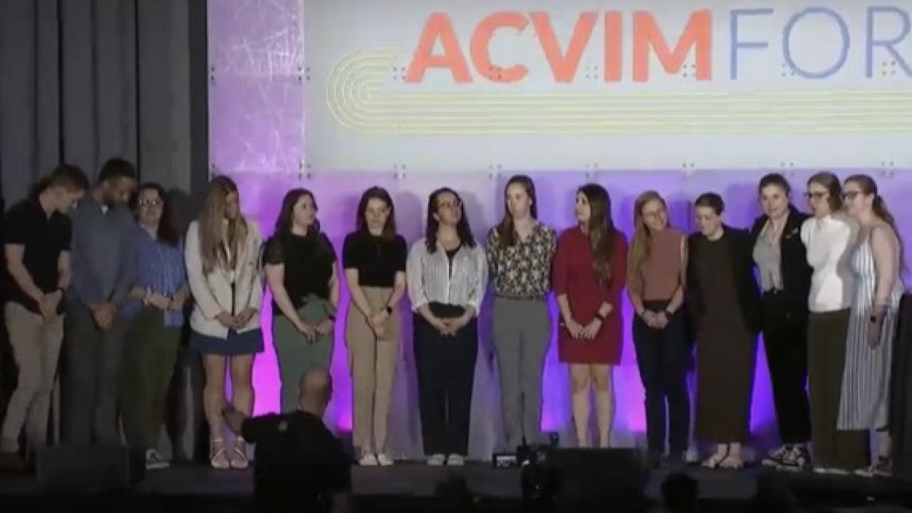 award winners on stage