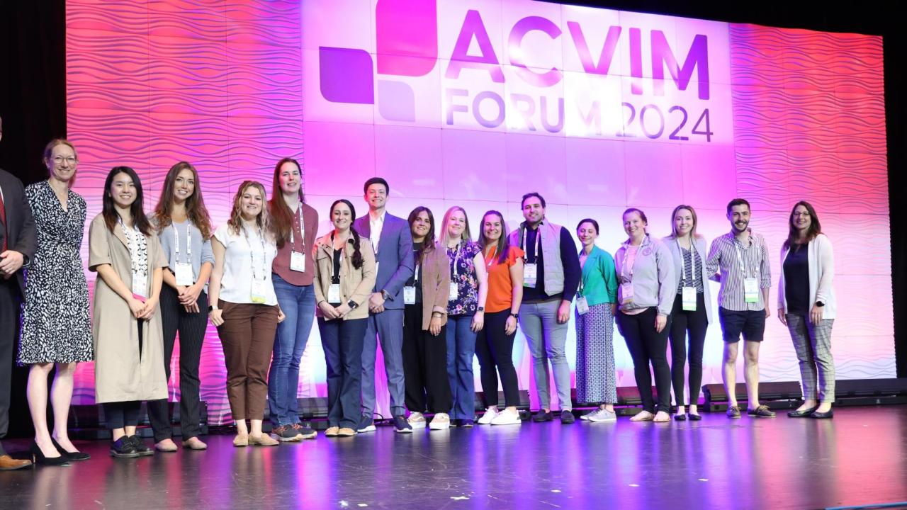 UC Davis Well Represented among Award Winners at 2024 ACVIM Forum