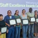 group photo of award winners at ceremony